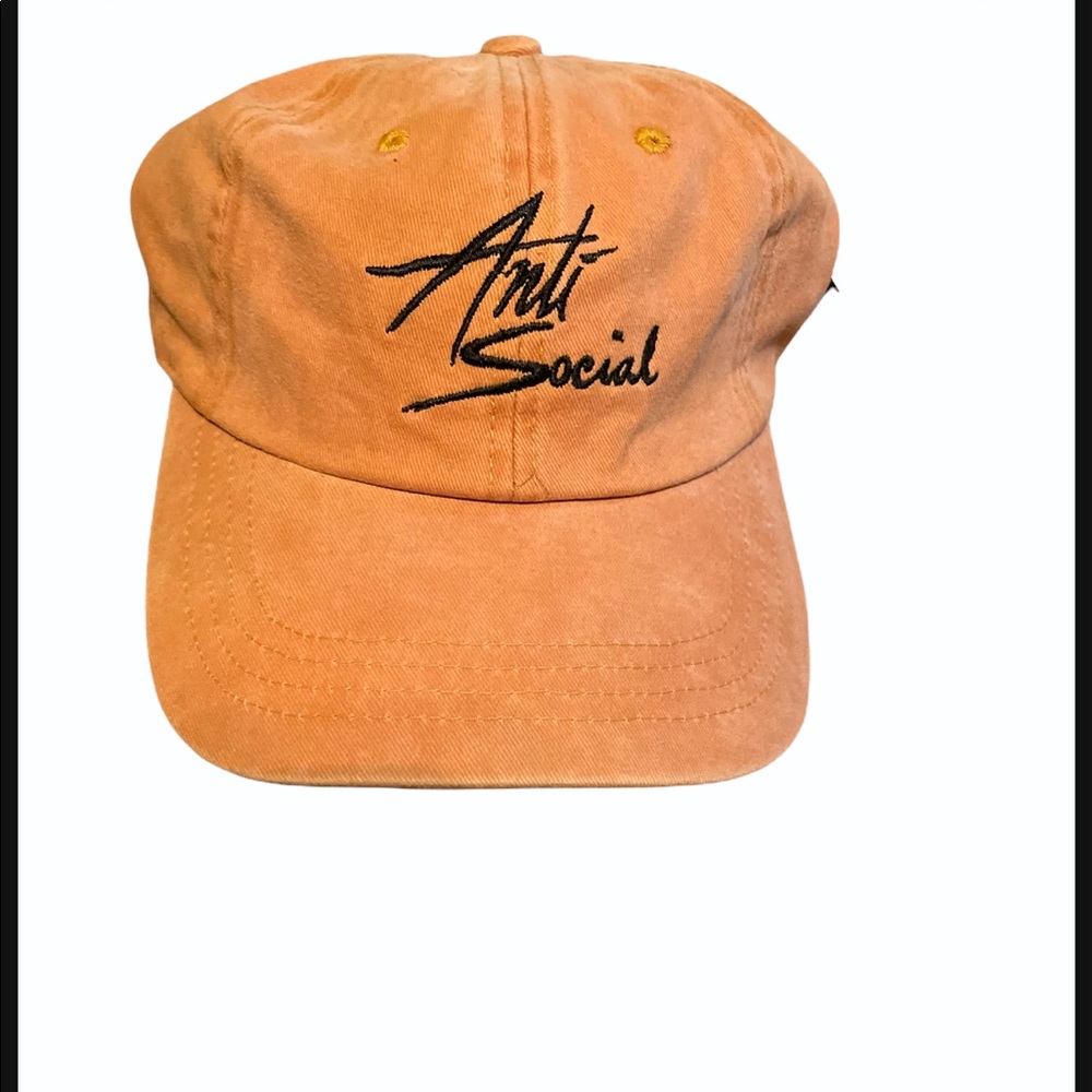 Mustard yellow anti social dad cap unisex